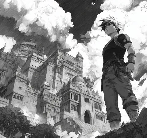 韩漫漫画站首页主视觉，展示按题材方向排列的作品条目封面